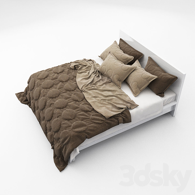 Bed 08 3ds Max - thumbnail 1