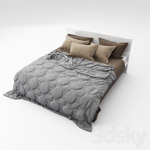 Bed 08 3ds Max - thumbnail 2