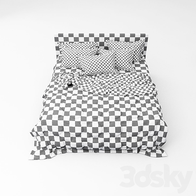 Bed 08 3ds Max - thumbnail 3