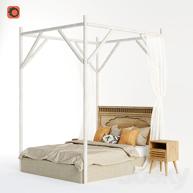 Bed – 1 3DSMax File - thumbnail 1