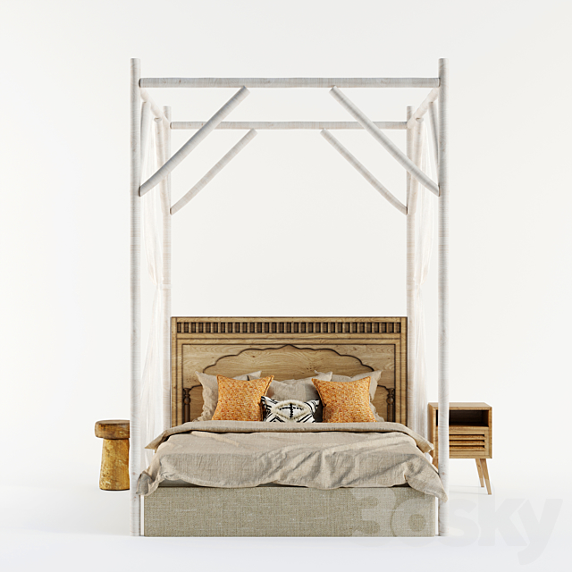 Bed – 1 3DSMax File - thumbnail 3