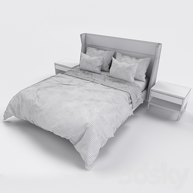 Bed 12 3DSMax File - thumbnail 3