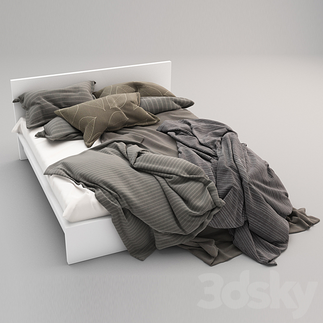 Bed 16 3DS Max Model - thumbnail 2