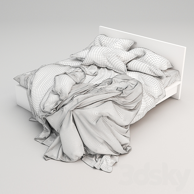 Bed 16 3DS Max Model - thumbnail 3