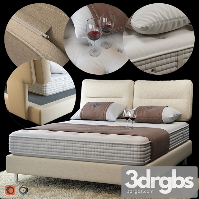 Bed  2 3dsmax Download - thumbnail 1