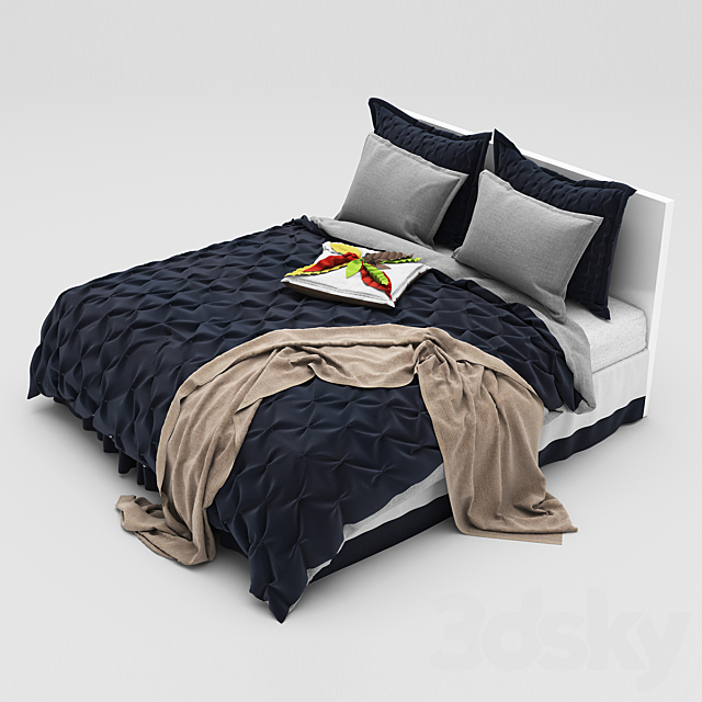 Bed 32 3ds Max - thumbnail 1