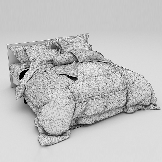 Bed 35 3DS Max Model - thumbnail 3