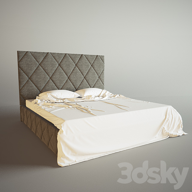 Bed 3ds Max - thumbnail 1