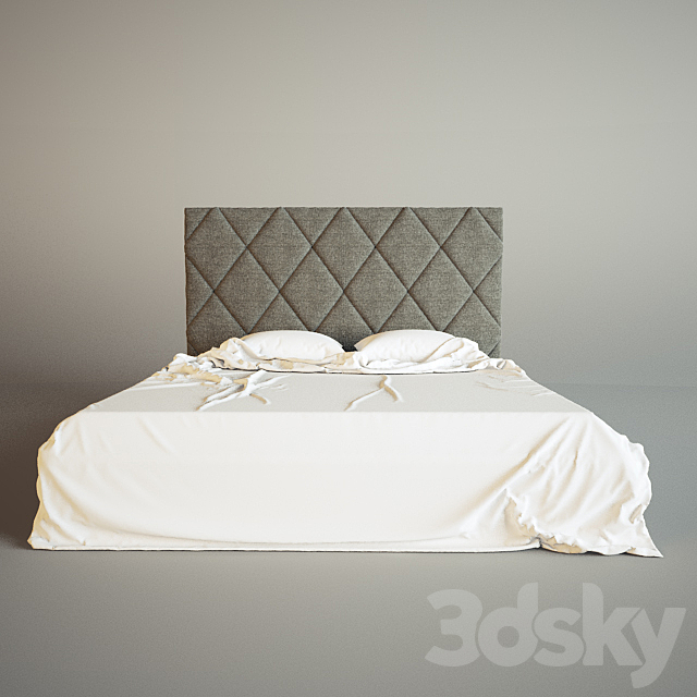 Bed 3ds Max - thumbnail 2