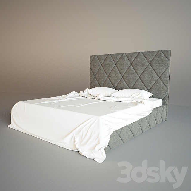 Bed 3ds Max - thumbnail 3