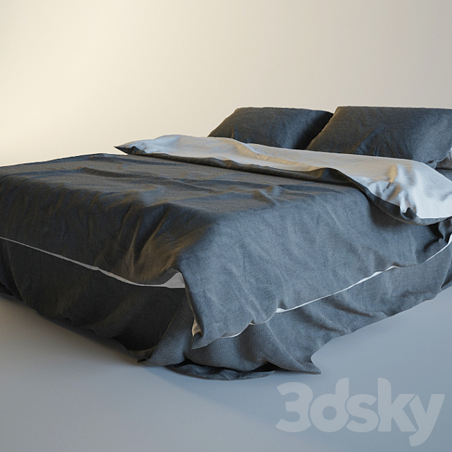 Bed 3ds Max - thumbnail 2