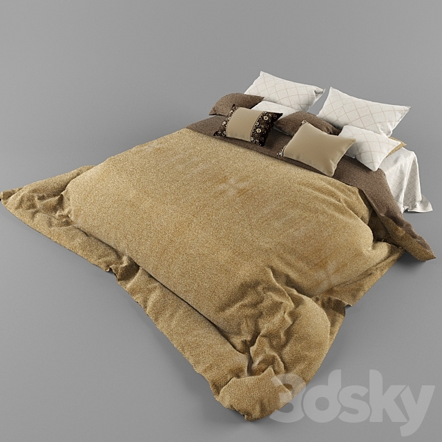 bed 3ds Max - thumbnail 1