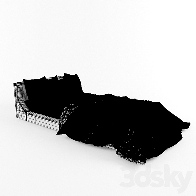 bed 3DS Max Model - thumbnail 3