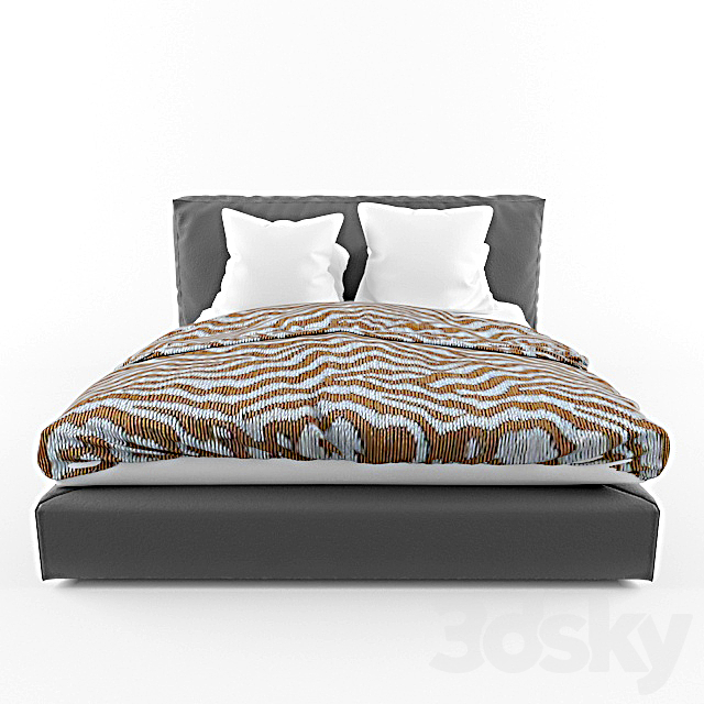 bed 3DS Max Model - thumbnail 2