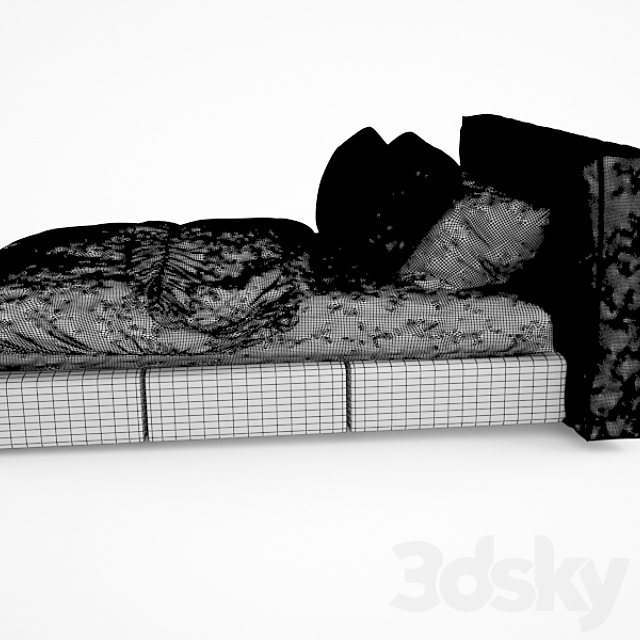 bed 3DS Max Model - thumbnail 3