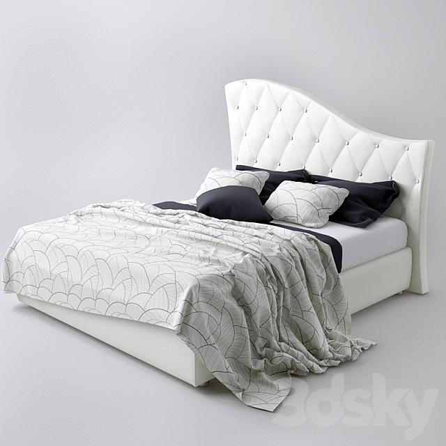 Bed 3DS Max Model - thumbnail 1