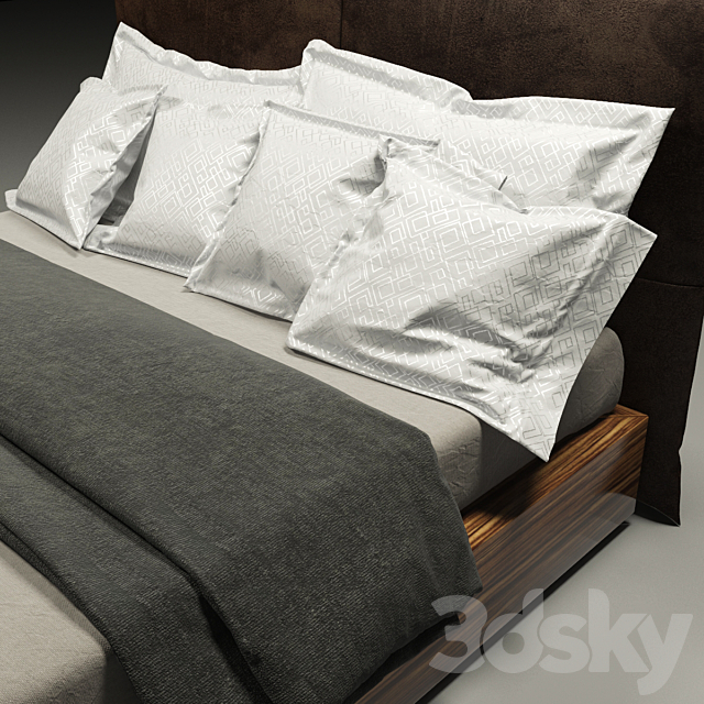 Bed 3DS Max Model - thumbnail 2