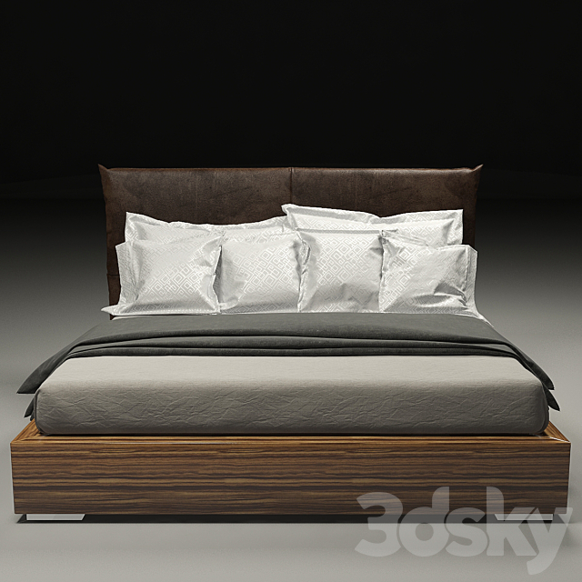 Bed 3DS Max Model - thumbnail 3