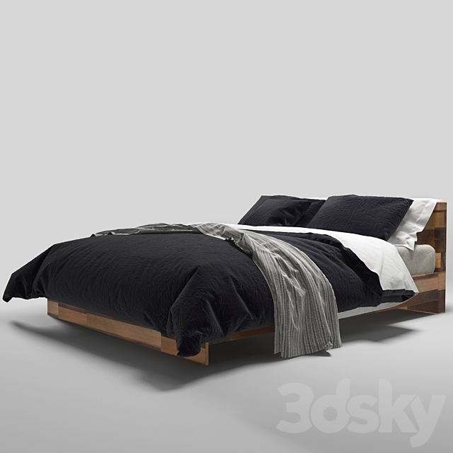 Bed 3DS Max Model - thumbnail 1