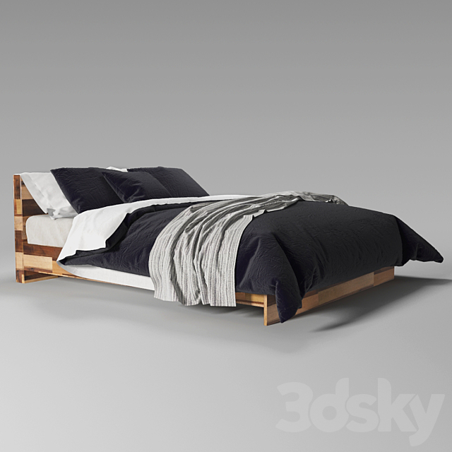 Bed 3DS Max Model - thumbnail 2