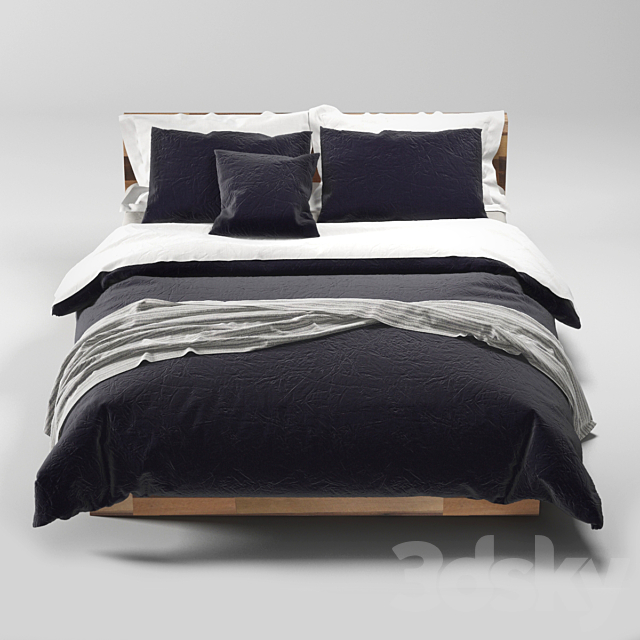 Bed 3DS Max Model - thumbnail 3