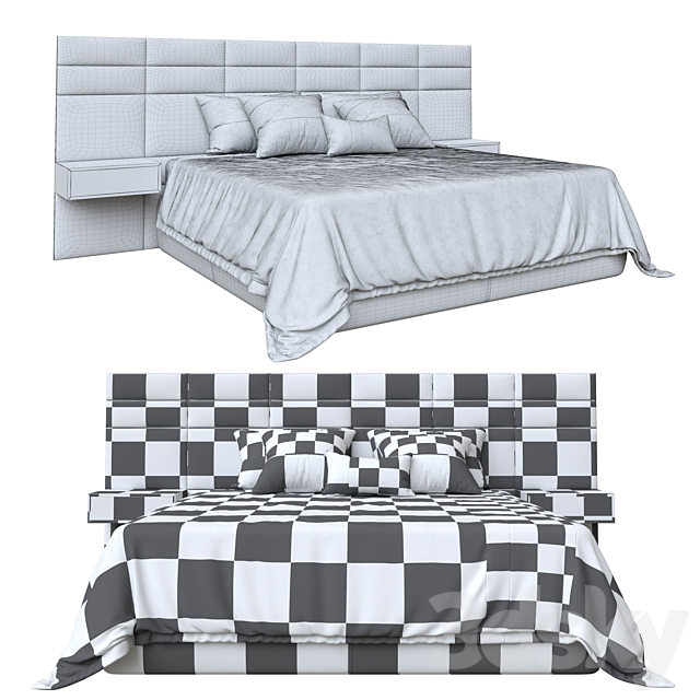 Bed 3DSMax File - thumbnail 2