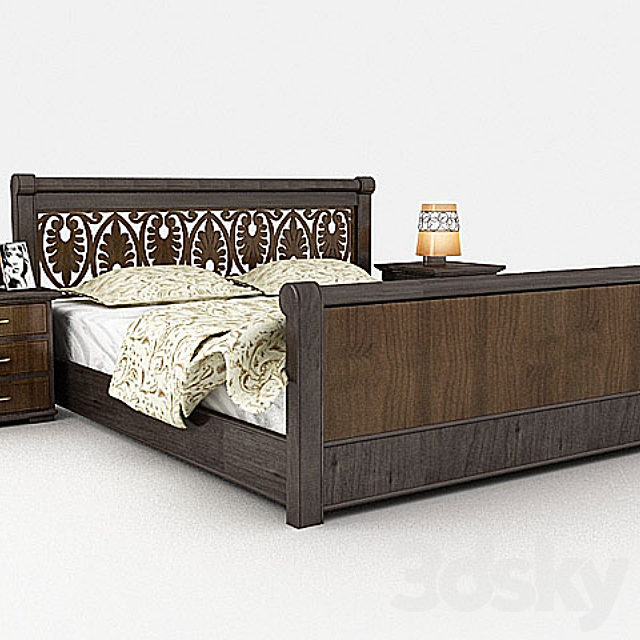 bed 3DSMax File - thumbnail 1