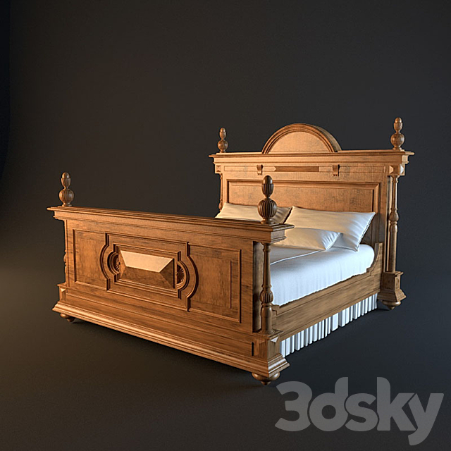 Bed 3DSMax File - thumbnail 1