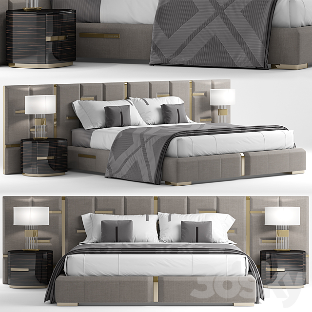 Bed 3DSMax File - thumbnail 1