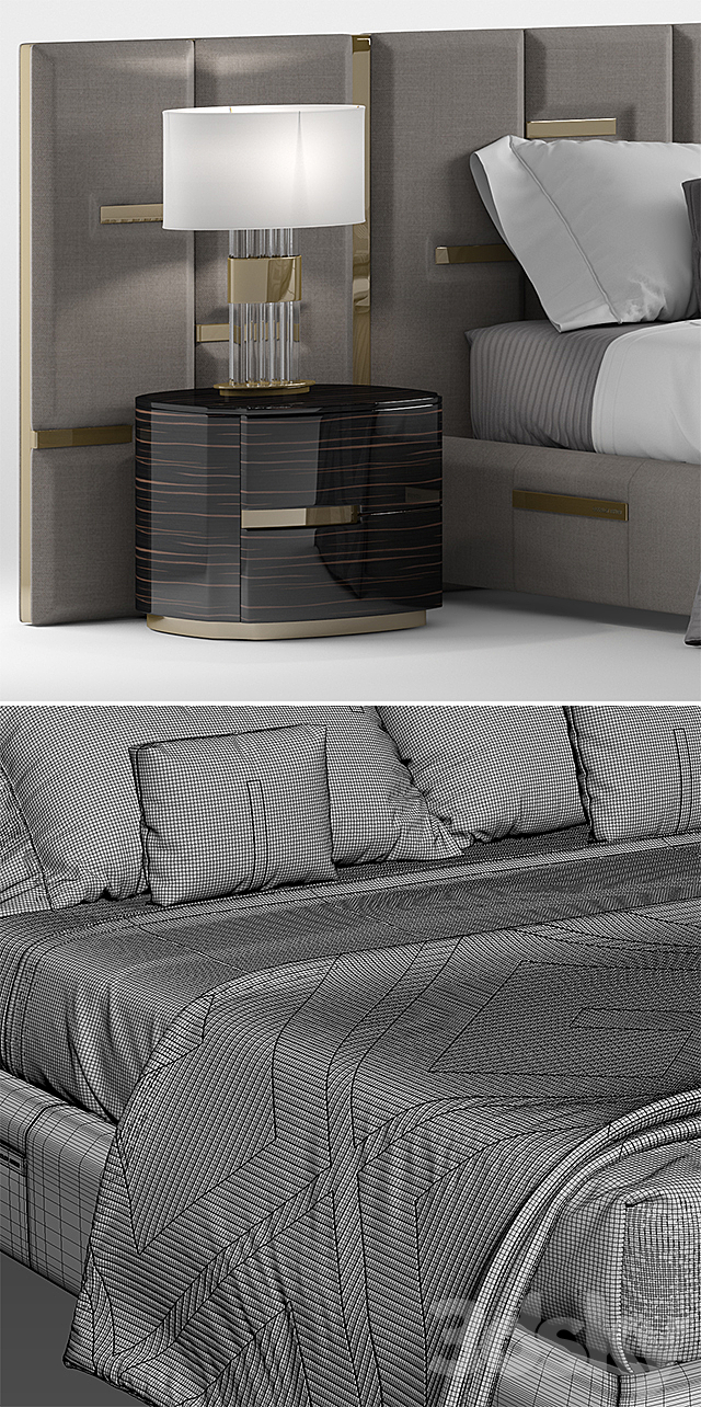 Bed 3DSMax File - thumbnail 3