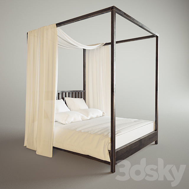 Bed 3DSMax File - thumbnail 1