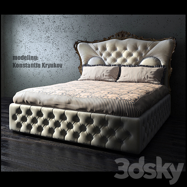 Bed 3DSMax File - thumbnail 1