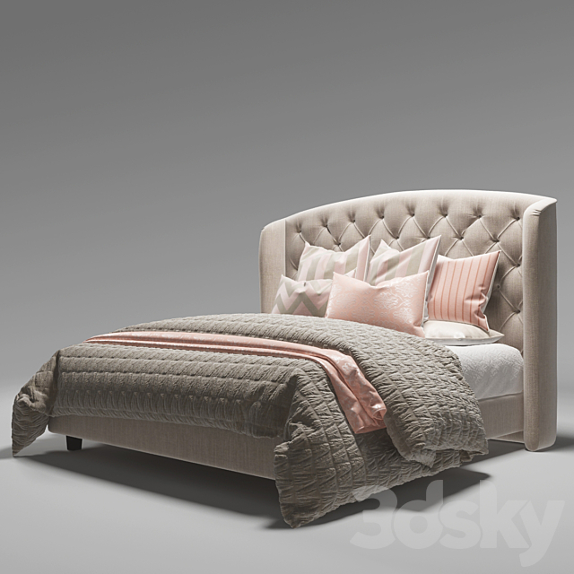 Bed 3DSMax File - thumbnail 1