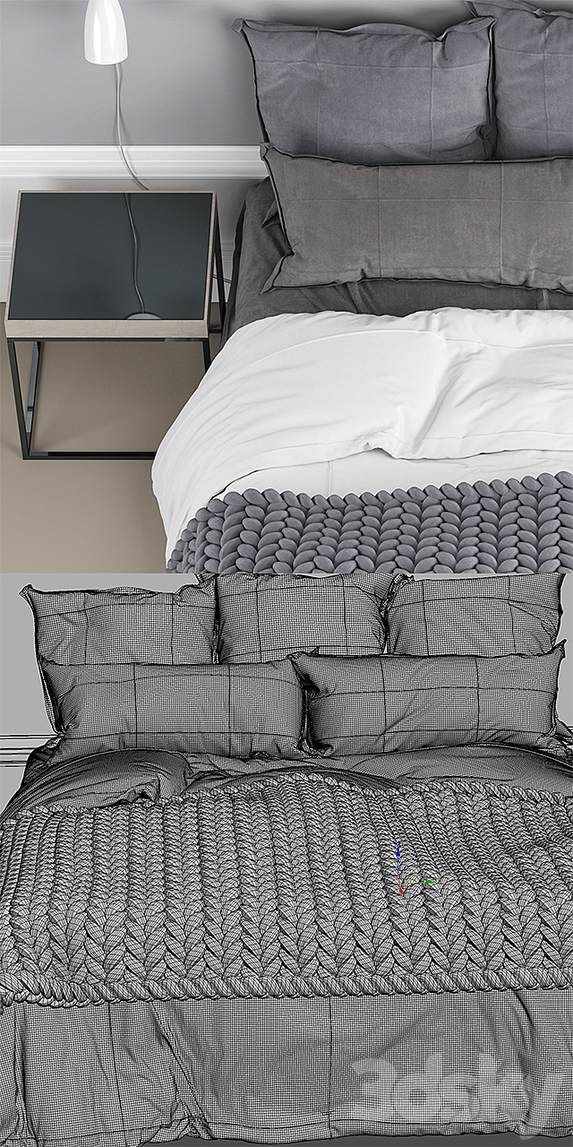 Bed 3DSMax File - thumbnail 3