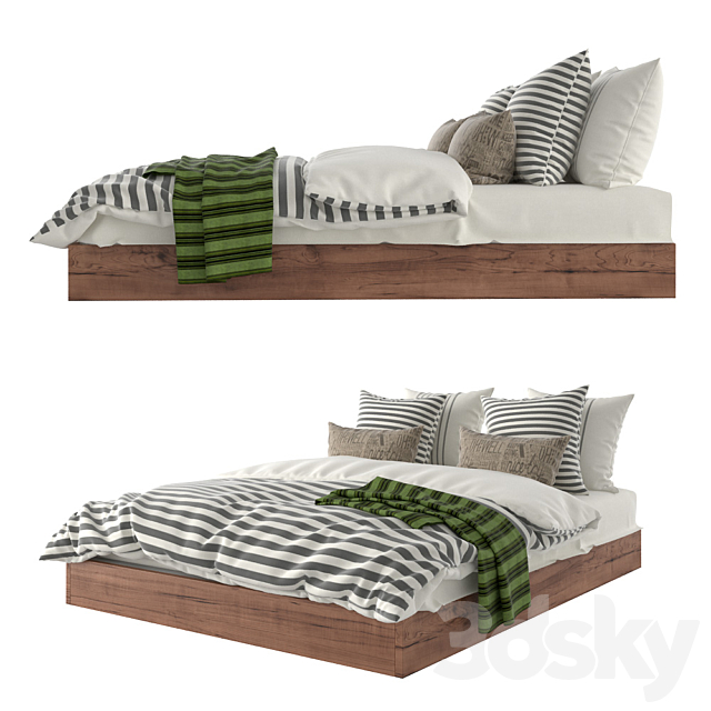 Bed 3DSMax File - thumbnail 1