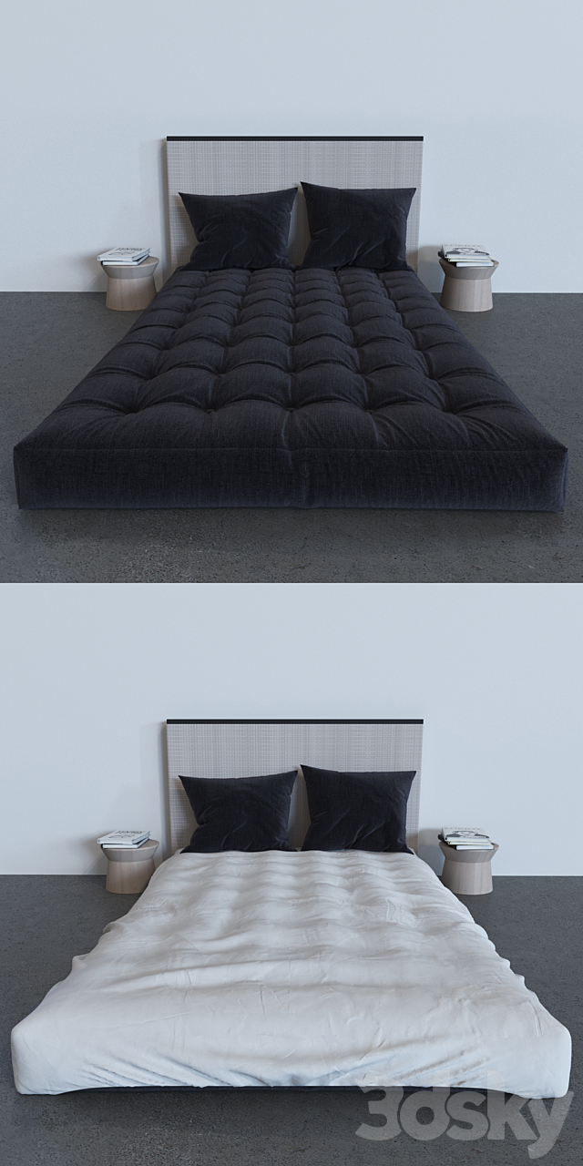 bed 3DSMax File - thumbnail 2