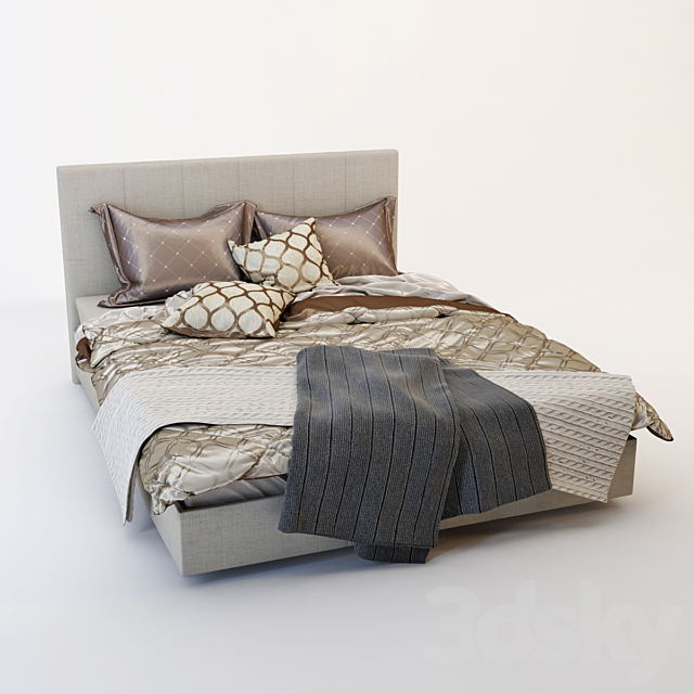 Bed 3DSMax File - thumbnail 2