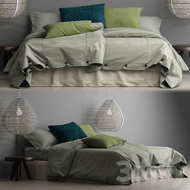 Bed 3DSMax File - thumbnail 1