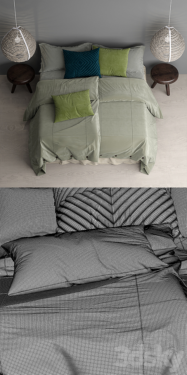 Bed 3DSMax File - thumbnail 3