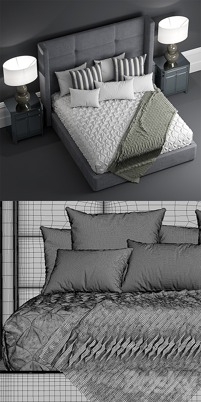 Bed 3DSMax File - thumbnail 3