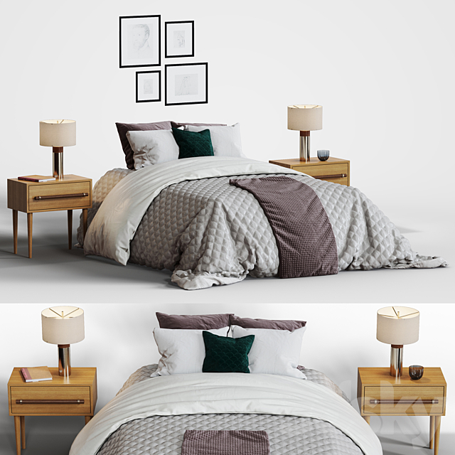 Bed 3DSMax File - thumbnail 1