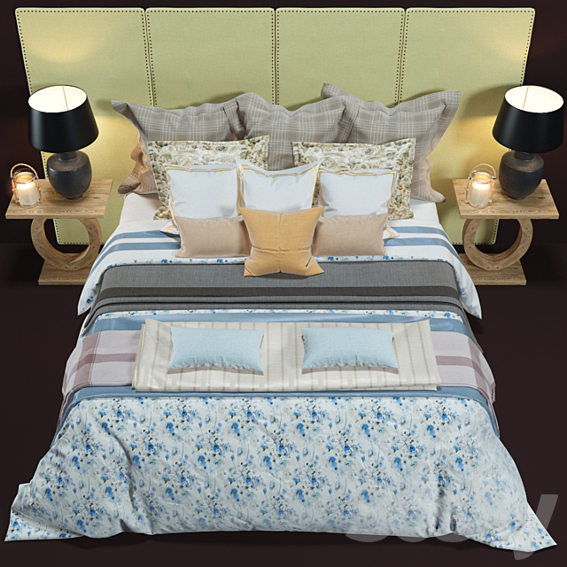 Bed 3DSMax File - thumbnail 2