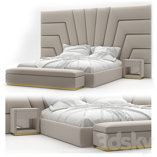 Bed 3DSMax File - thumbnail 1