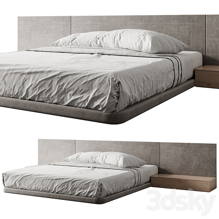 Bed 4 3DS Max Model - thumbnail 2