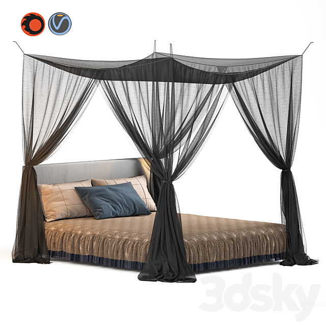 Bed 9 3DSMax File - thumbnail 1