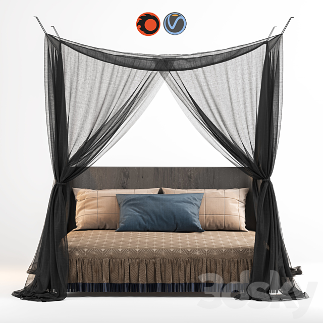 Bed 9 3DSMax File - thumbnail 2