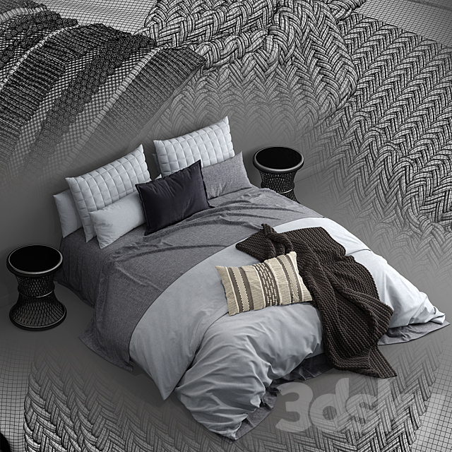 Bed adairs bed 3DSMax File - thumbnail 3