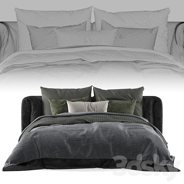 Bed adairs bed 3DSMax File - thumbnail 2