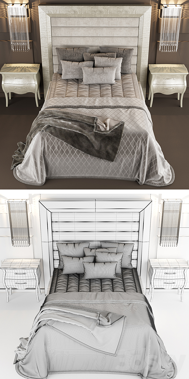 Bed Adler DVhomecollection 3DSMax File - thumbnail 3