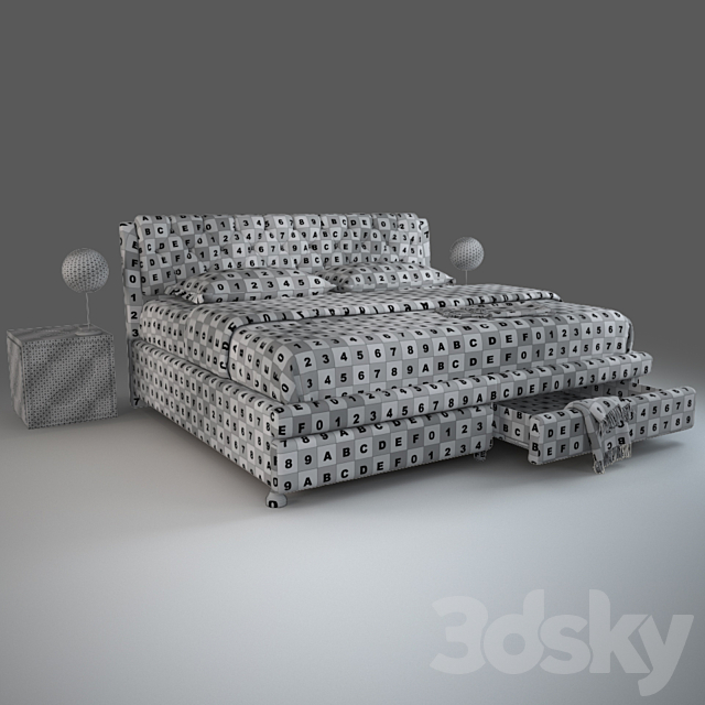 Bed Ainge from BAXTON Studio 3DSMax File - thumbnail 2